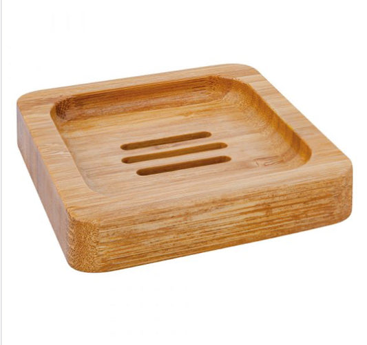 Bamboo soap dish