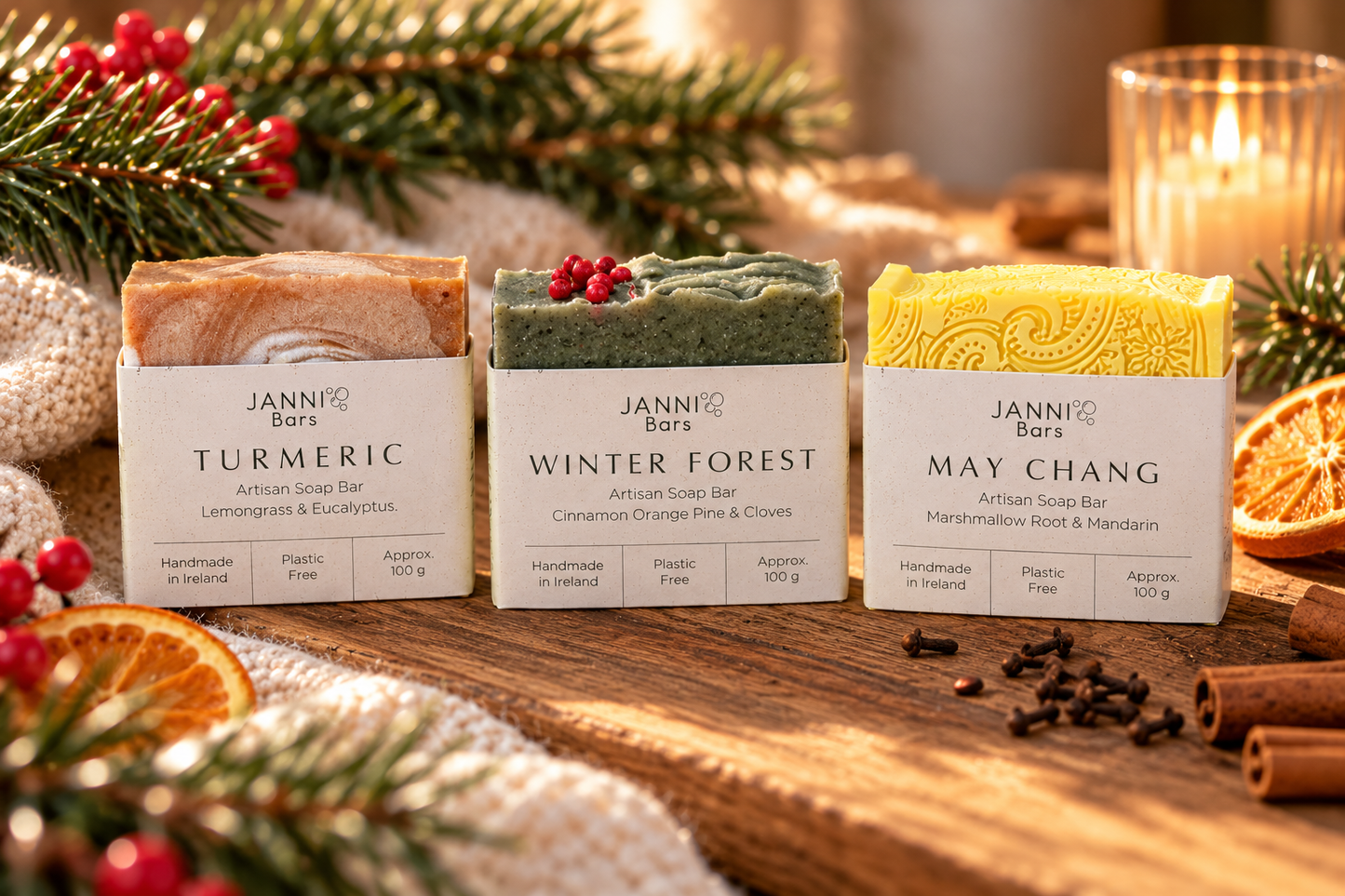 Trio of soaps